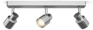RED - DESIGN RENDL RENDL VALTO III přisazená chrom 230V GU10 LED 3x5W IP44 R13704