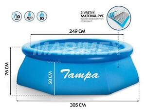 Tampa Bazén 3,05 x 0,76 m, kartušová filtrace 2m³/h(vč. filtr. vložky) MARIMEX 10340014