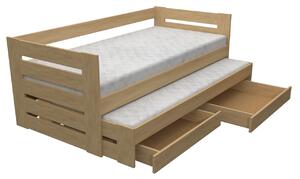 Dřevěná postel Lada 90x200 cm smrk