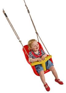 Play Závěsná houpačka Baby Luxe - červená MARIMEX 11640316