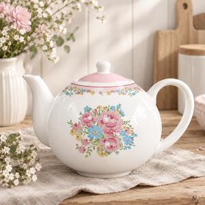 Porcelánová konvice na čaj Marie Rose 1000 ml