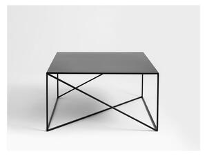 Černý konferenční stolek CustomForm Memo, 100 x 100 cm
