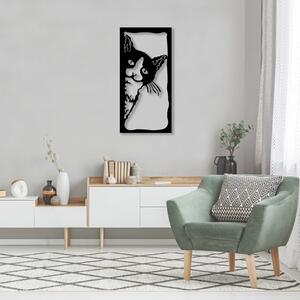 ASIR Nástěnná dekorace kov KOČKA V RÁMU 35 x 70 cm