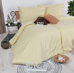 Povlečení damaškové vanilkové EMI, Standardní set jednolůžko obsahuje 1x 140x200 + 1x 70x90