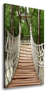 Vertikální Vertikální Foto obraz na plátně do obýváku Lanový most ocv-33494302