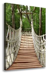 Vertikální Vertikální Foto obraz na plátně do obýváku Lanový most ocv-33494302