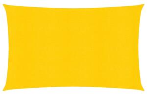 Plachta proti slunci 160 g/m² obdélník žlutá 5 x 7 m HDPE