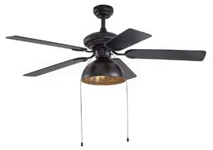 Stropní Lampa Lucande, Shamoian, Černá, Obývací pokoj, Kov, Vintage