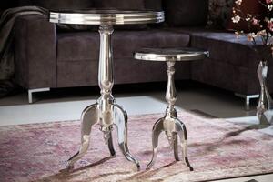 Moderní odkládací stolek - Jardin stříbrný