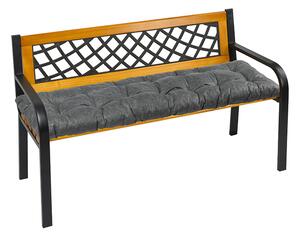 BELLATEX Sedák na lavici prošívaný Grafitová 40x120 cm