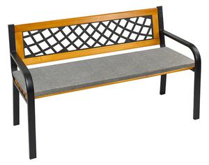 BELLATEX Sedák na lavici hladký Hnědá, šedá 40x120 cm