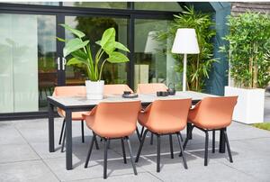 Oranžové plastové zahradní židle v sadě 2 ks Sophie – Hartman