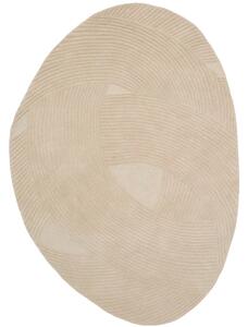 Kave Home Béžový vlněný koberec Domm 160 x 230 cm