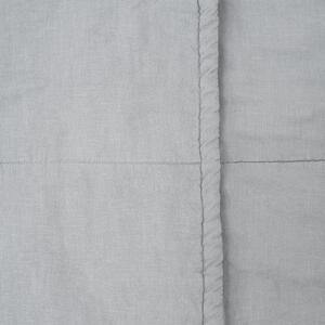 Dětská šedá lněná deka Linen Tales Naturel, 100 x 140 cm
