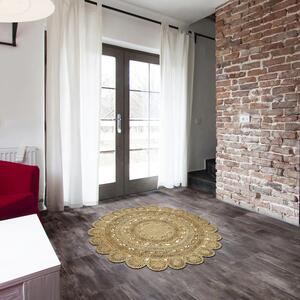 ASIR Předsíňový koberec (100 x 100 cm) ALN600139KR potisk jutovým vzorem