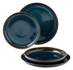 4dílná sada tmavě modrých porcelánových talířů Villeroy & Boch Like Crafted