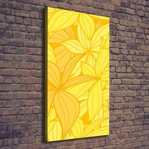 Vertikální Foto obraz canvas Žluté květiny ocv-39162100