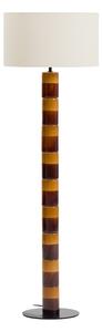 Kave Home Žluto-hnědá keramická stojací lampa Mavran 146 cm