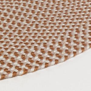 Béžový koberec z recyklovaného plastu Kave Home Rodhe, ø 150 cm