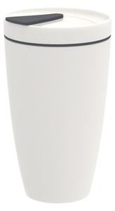 Bílý porcelánový termohrnek Villeroy & Boch Like To Go, 350 ml
