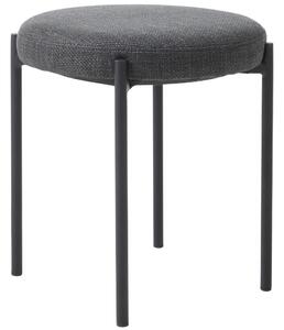 Unique Furniture Tmavě šedá čalouněná stolička Pelican 48 cm