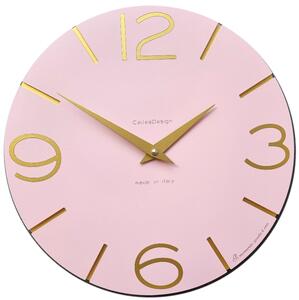 Designové hodiny 10-005-71 pink-gold CalleaDesign 30cm