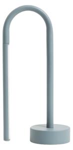 Kave Home Světle modrá kovová stolní LED lampa Bow