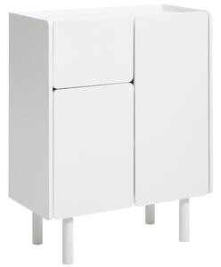Unique Furniture Bílá lakovaná komoda Bera 80 cm