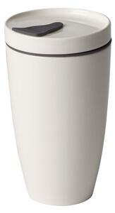Bílý porcelánový termohrnek Villeroy & Boch Like To Go, 350 ml
