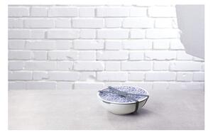 Modro-bílá porcelánová dóza na potraviny Villeroy & Boch Like To Go, ø 21 cm