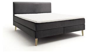 Antracitová boxspring postel 160x200 cm Greta – Meise Möbel