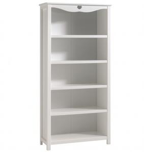 Bílá lakovaná knihovna Vipack Amori 90 x 40 cm