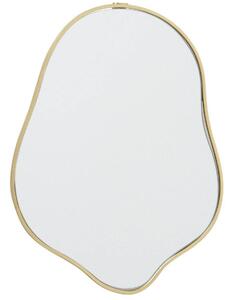 Zrcadlo v zlatém rámu CATTLEYA, nepravidelný tvar, 32 x 25 cm