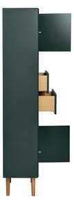 Tmavě zelená vysoká závěsná koupelnová skříňka 40x158 cm Color Bath – Tom Tailor