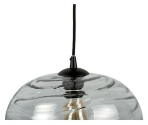Šedé skleněné závěsné svítidlo, výška 21 cm Sphere - Leitmotiv