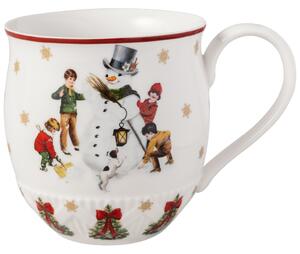 Villeroy&Boch Villeroy & Boch Toy’s Fantasy Vánoční porcelánový hrnek , Stavění sněhuláka, 0,45 l