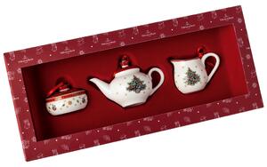 Villeroy&Boch Villeroy & Boch Toy's Delight Decoration sada 3 vánočních ozdob ve tvaru kávového servisu