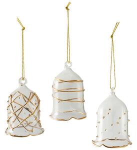Villeroy&Boch Villeroy & Boch Winter Collage skleněné ozdoby zlaté, sada 3 kusy