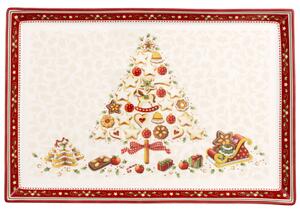 Villeroy&Boch Villeroy & Boch Winter Bakery Delight velký obdélníkový servírovací tác, 40 × 27,5 × 2,8 cm