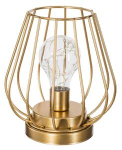 LED lampa s dekorativní žárovkou, 17 cm, zlatá