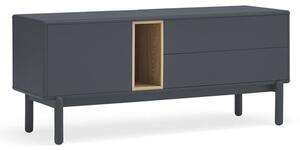 Tmavě šedý TV stolek 140x56 cm Corvo - Teulat