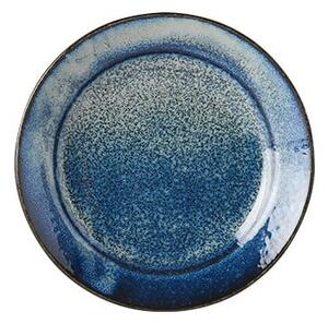 Modrý keramický talíř MIJ Indigo, ø 17 cm
