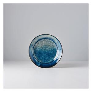 Modrý keramický talíř MIJ Indigo, ø 17 cm