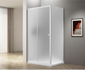 UGGA Obdélníkový sprchový kout 1000x800 mm, cihlové sklo, bílý