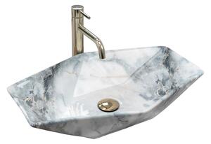 REA-U5602 - Umyvadlo na desku VEGAS 37x57 cm keramika/imitace kamene