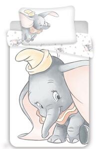 Bavlněné povlečení do postýlky – Dumbo "Grey" baby