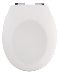 Spirella WC prkénko NEELA, matně bílé, duroplast Thermodur, chromované panty