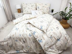 Bavlněné povlečení Borboleta Zapínání: knoflík, Velikost polštáře: 70x90, Velikost přikrývky: 140x200