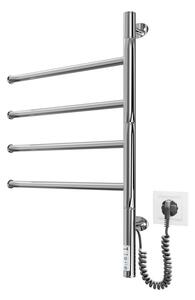 Elektr. otočný sušák na ručníky VEER 50W/230V 62,5x44,5 cm nerez/lesklý chrom