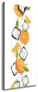 Vertikální Foto obraz na plátně Pomeranče a led ocv-50150012